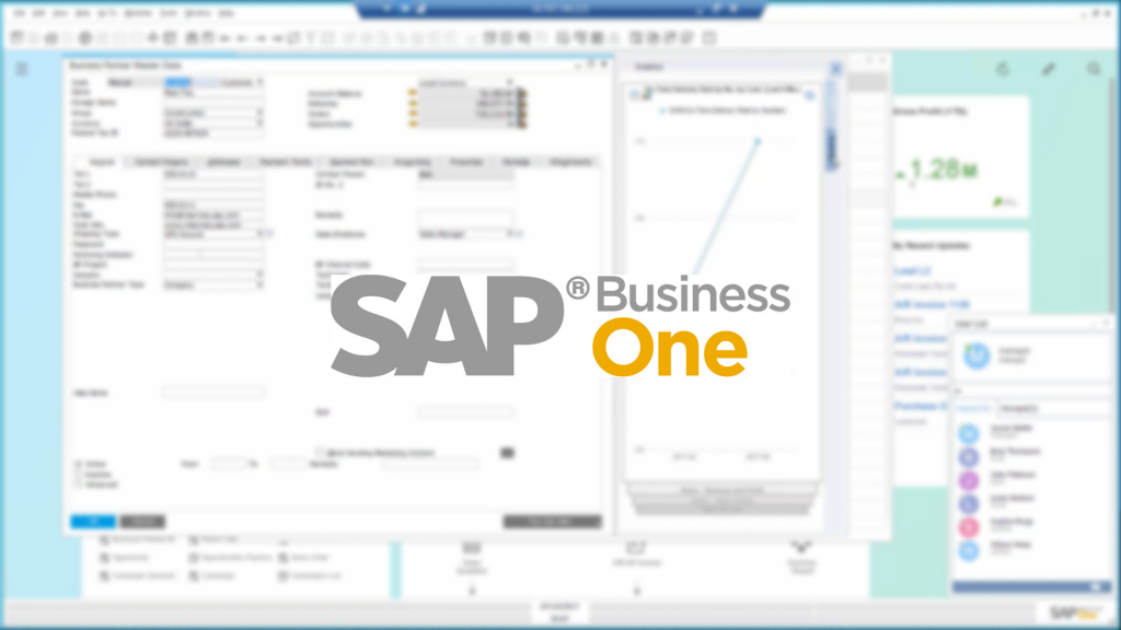 SAP Business One Version 9.1 dashboard