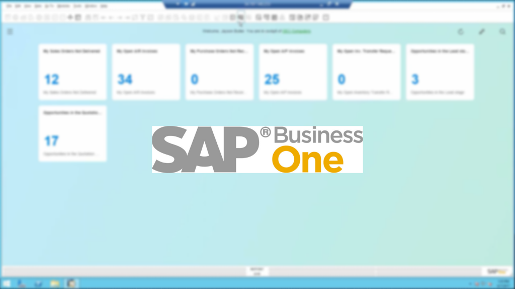 SAP Business One screenshot