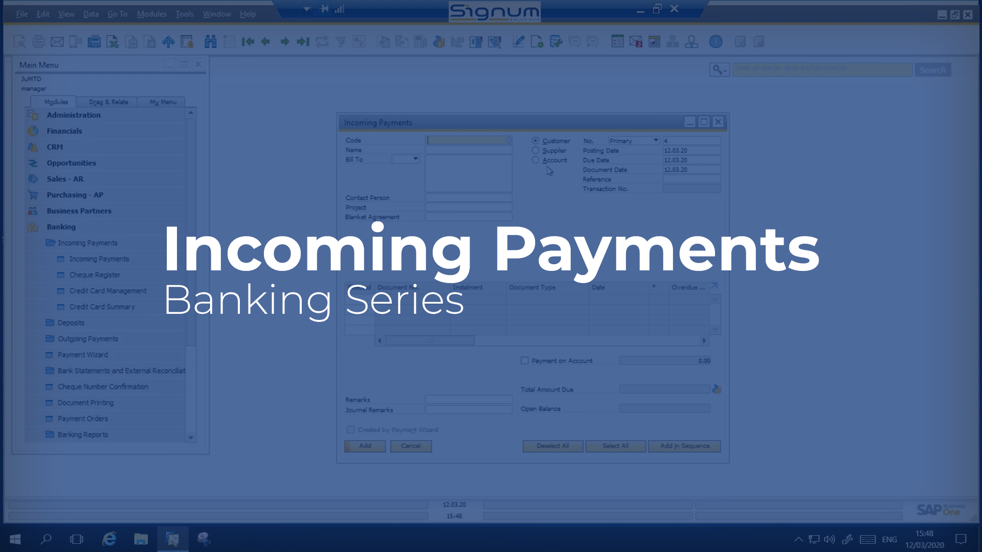 Incoming Payments