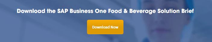 SAP Business One food and beverage banner