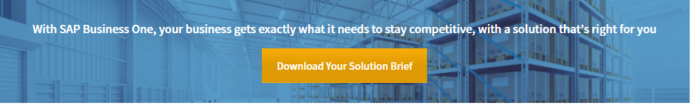 Signum Solutions web banner, SAp Business One solution brief 