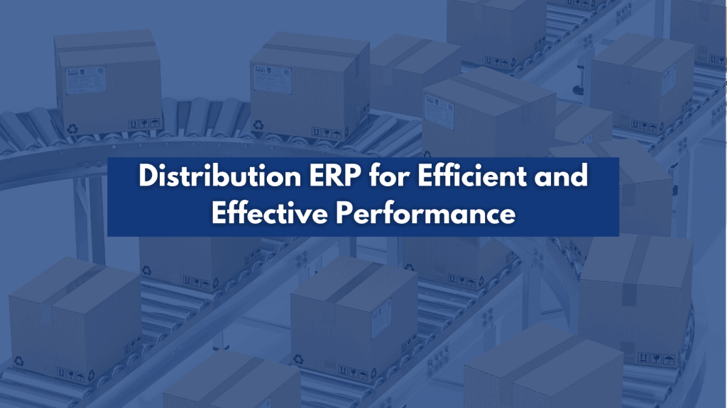 distribution ERP managing boxes along conveyor belt