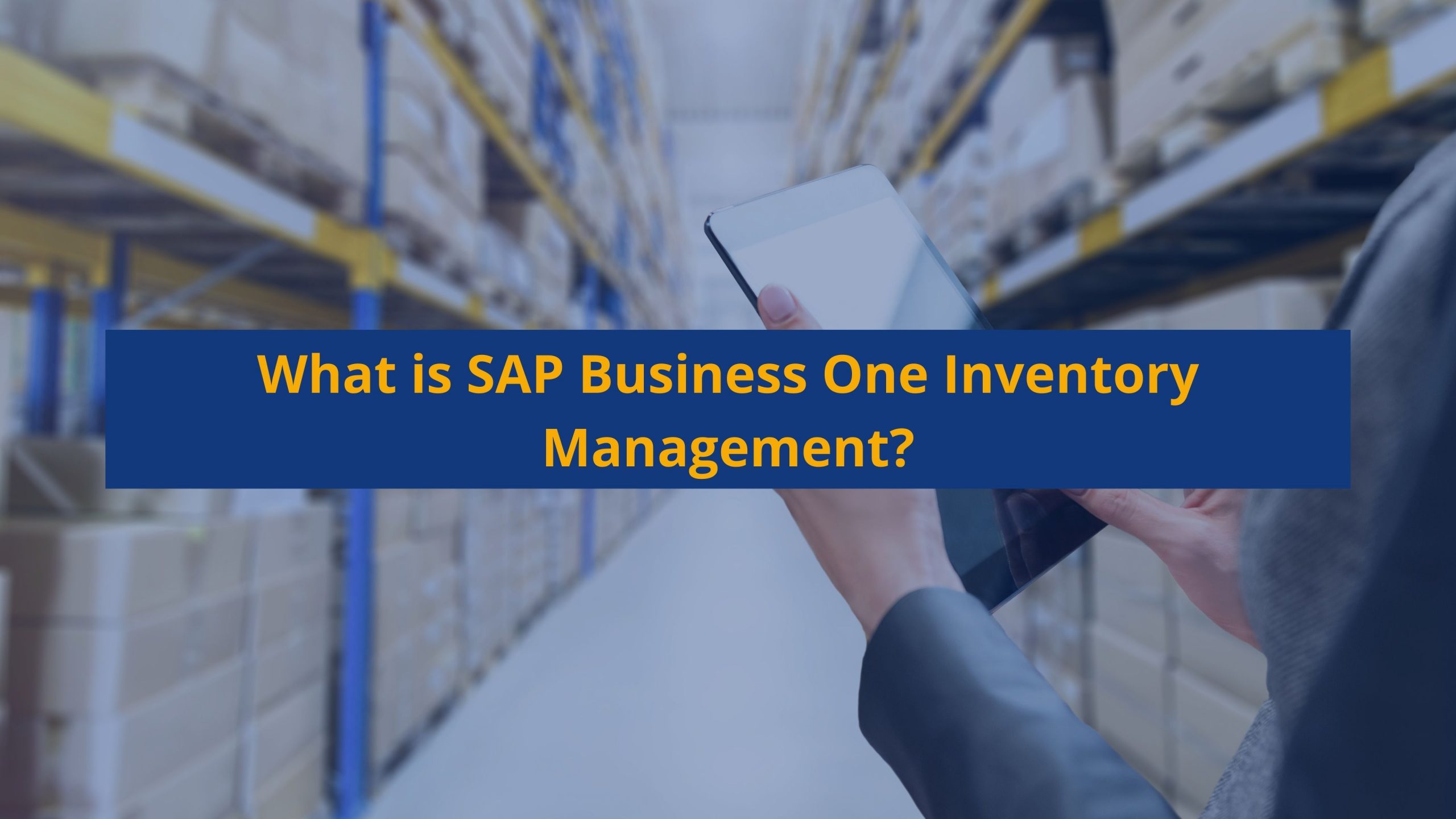 What is SAP Business One Inventory Management? blog image