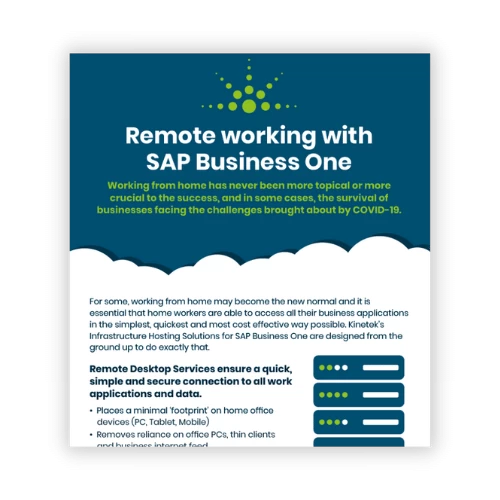 remote working with sap business one