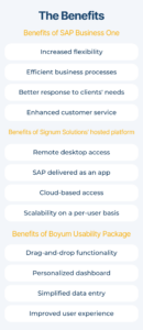 benefits of SAP Business One 