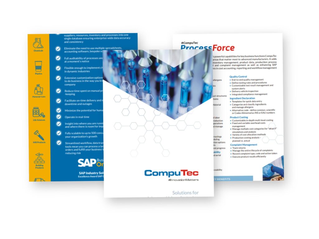 Computec ProcessForce and sap business one brochure