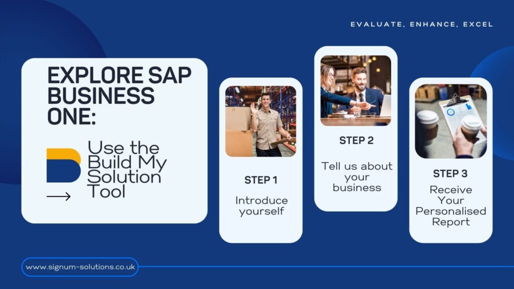 Evaluate SAP Business One with signum Solutions Build my Solution tool