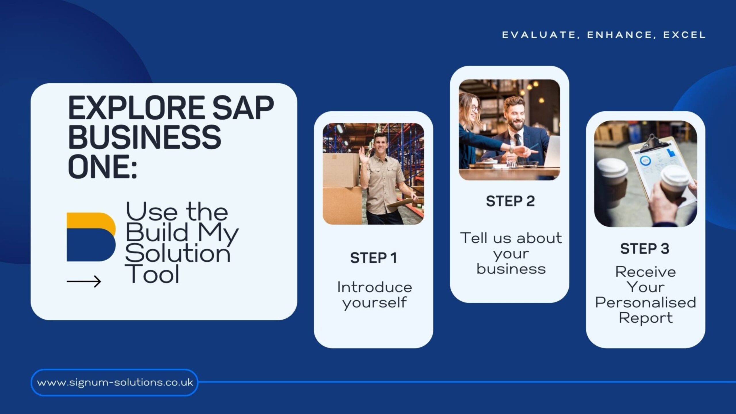 Evaluate SAP Business One with signum Solutions Build my Solution tool